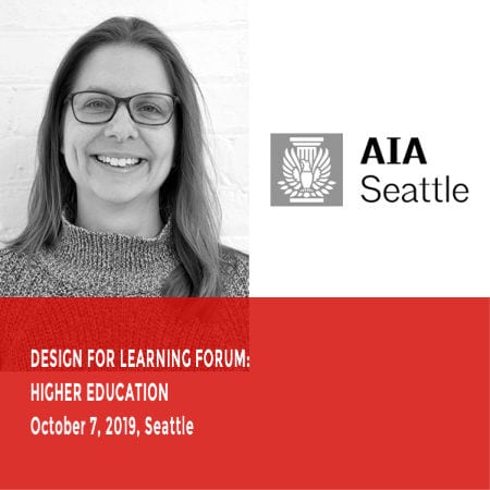 Eloise Allsop, Fast + Epp, presenting at AIA Design For Learning in Seattle, WA