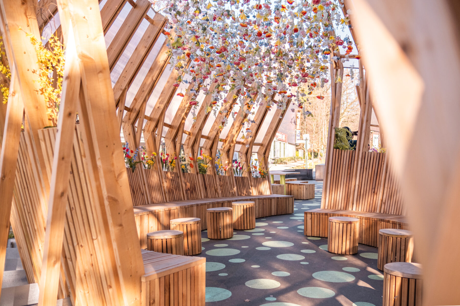 South Granville Plaza Seating Project Fast + Epp