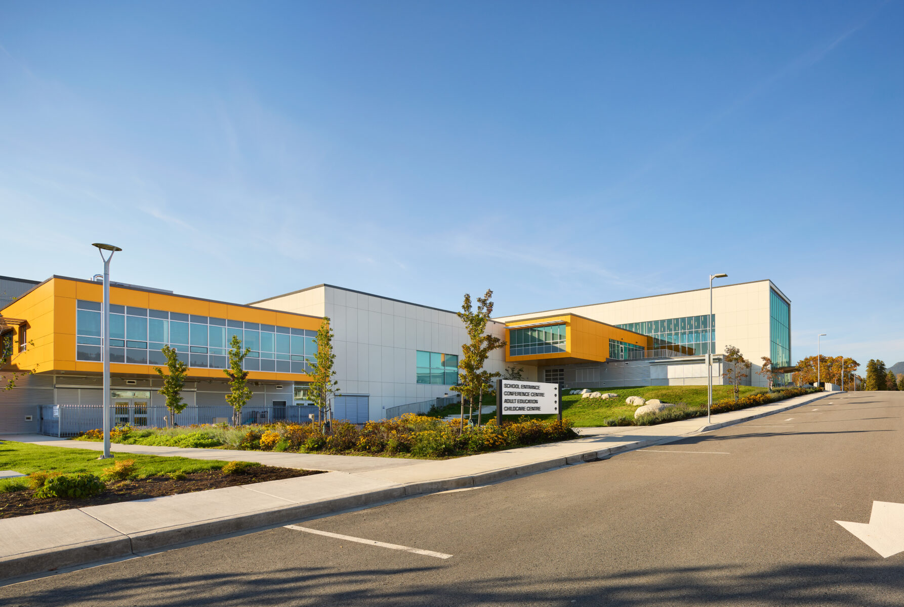 Exterior of the Burnaby North Secondary School