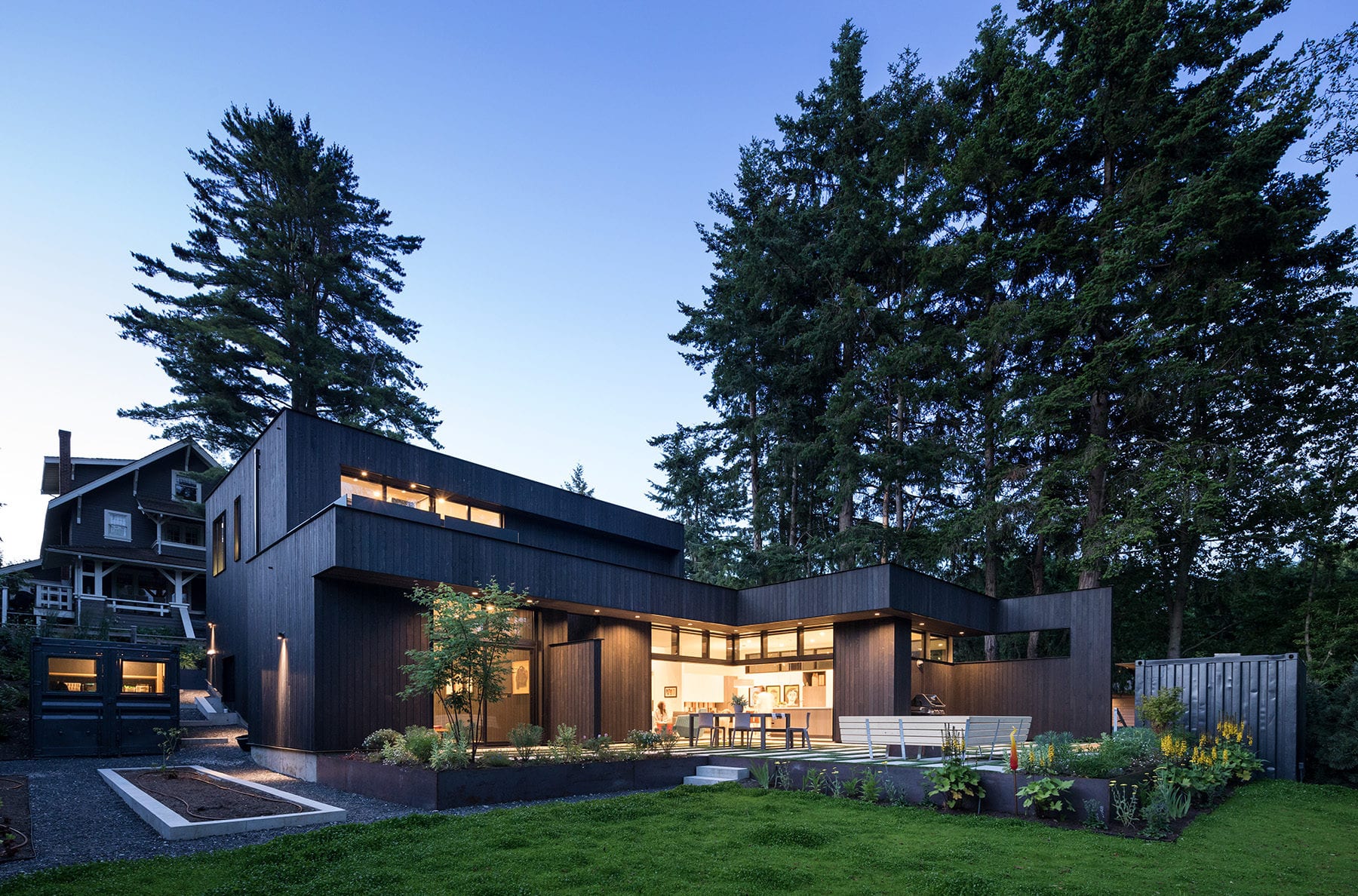 Open Indoor and Outdoor Living Space, Combo House in Vancouver, BC - Fast + Epp; Photo by Measured Architecture