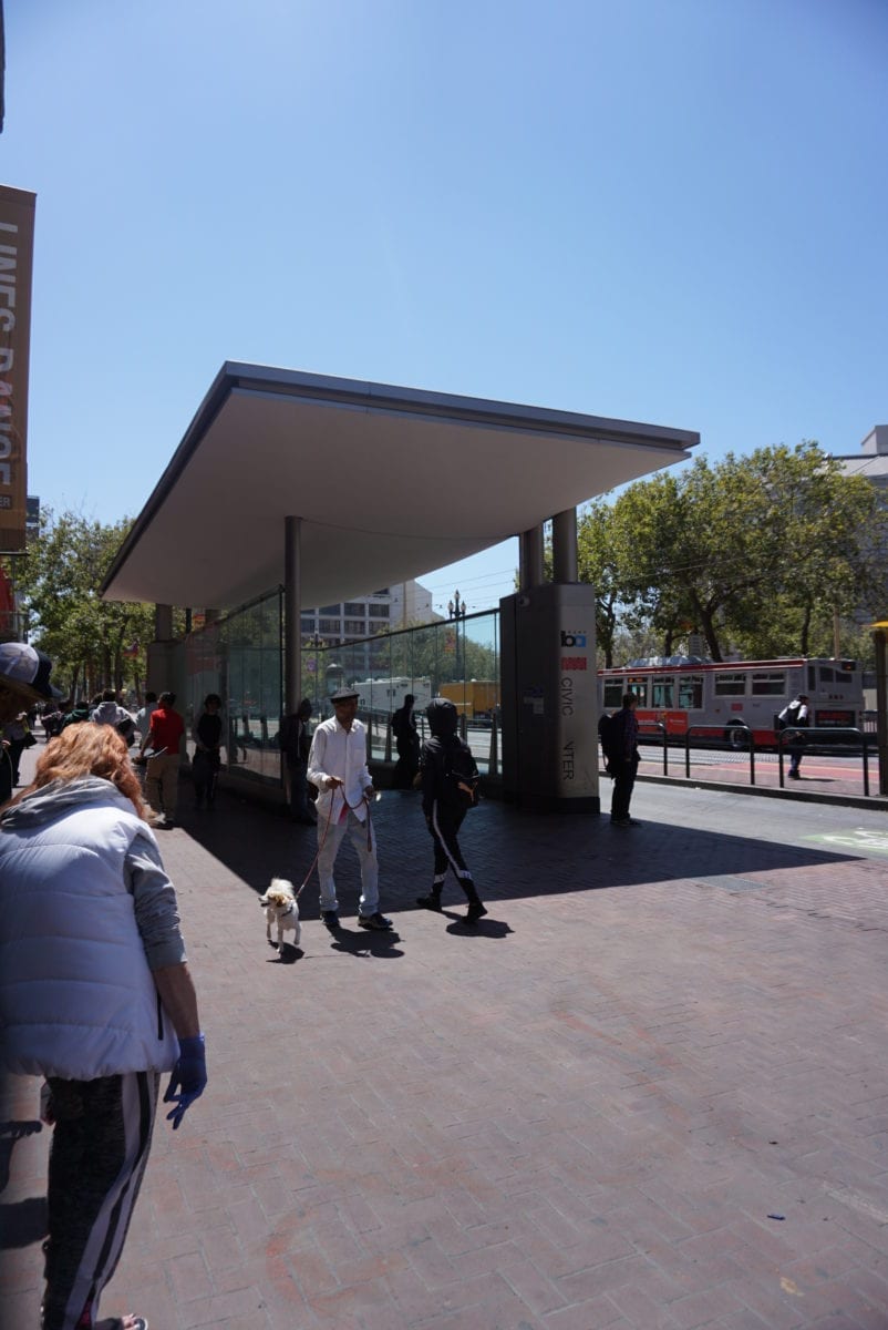 BART Market Street Canopies at the Civic Center Station - Fast + Epp