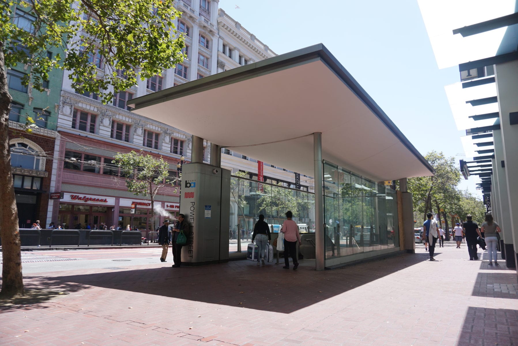 BART Canopies at Powell Street Station - Fast + Epp