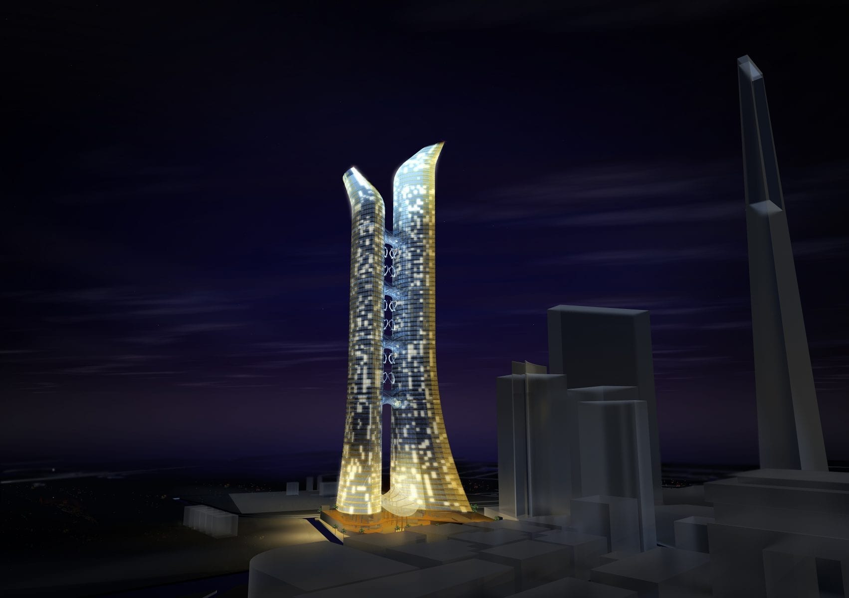 Dubai International Finance Centre Tower Concept Fast + Epp