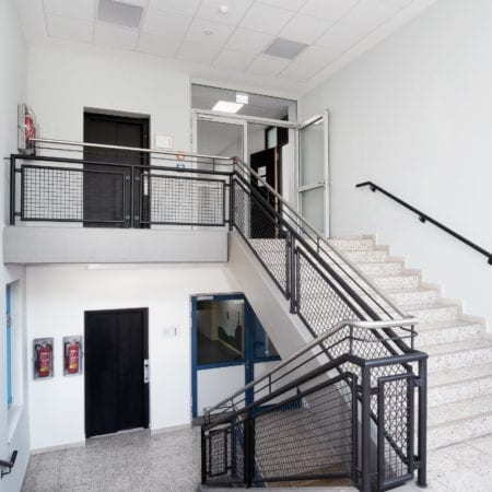 Heinrich Mann School addition in Dietzenbach; Photo by Stefan Bodeman/Fast + Epp