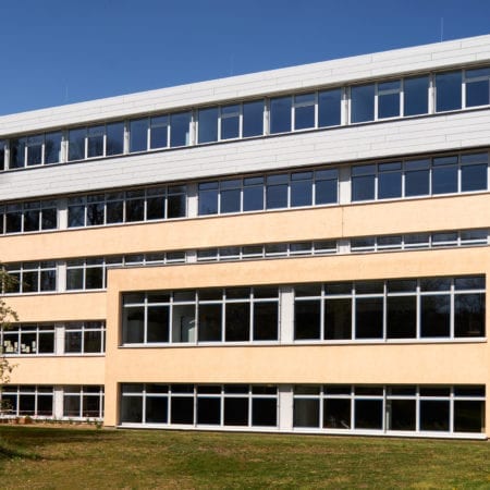 Heinrich Mann School Exterior in Dietzenbach; Photo by Stefan Bodeman/Fast + Epp