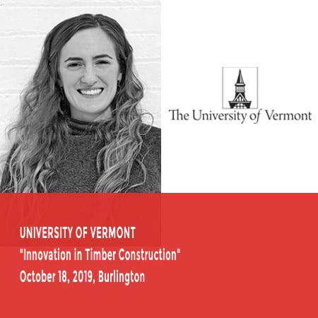 Kristina Miele, Fast + Epp, speaks at University of Vermont Innovation in Timber Construction