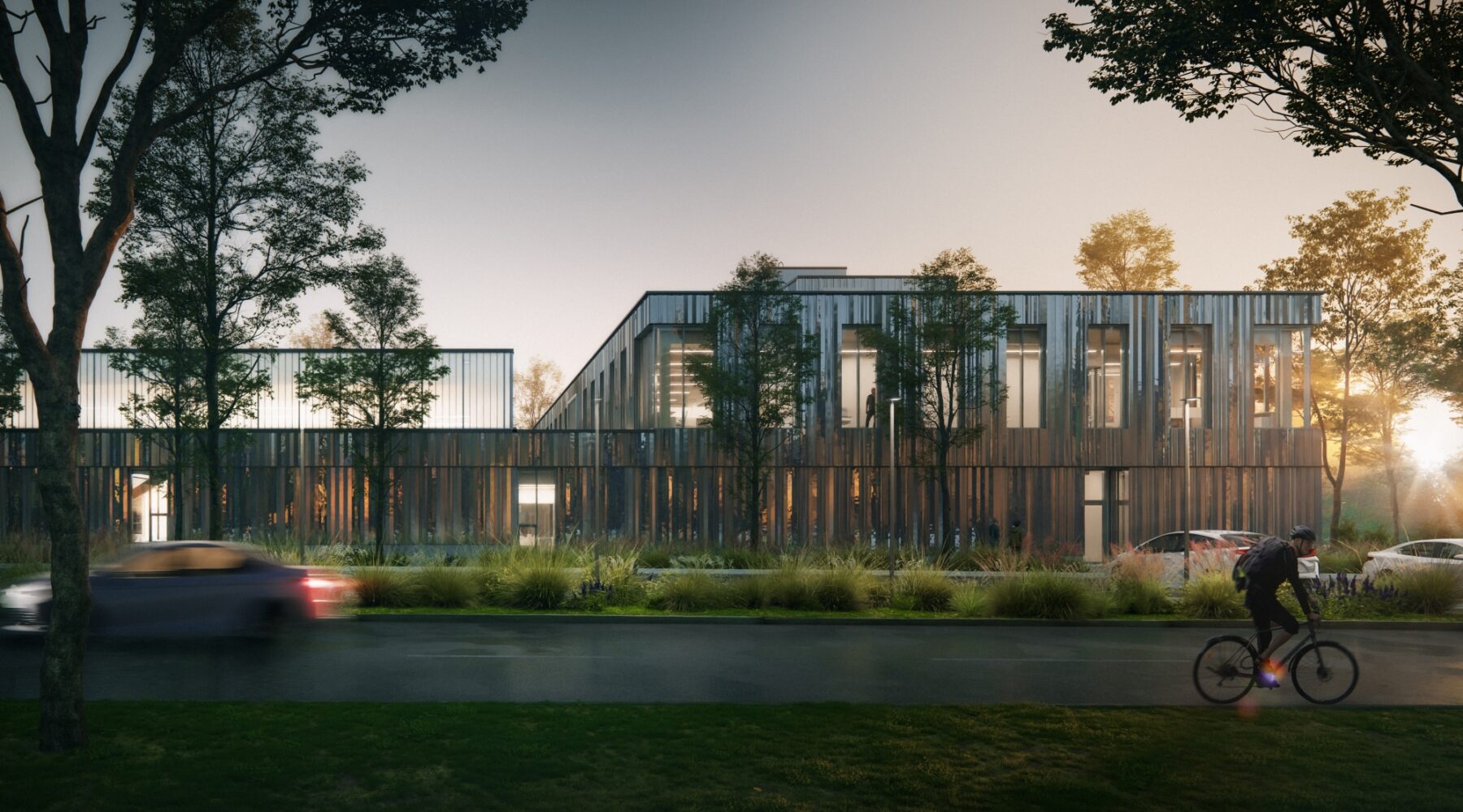 BCIT Campus Services Building Exterior Render