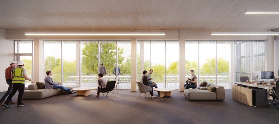 BCIT Campus Services Building Interior Render