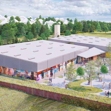 The Industrial Commons Innovation Campus, Accelerator Building Render