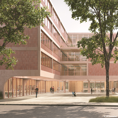 HeinrichHertzGymnasium Tragwerksplanung Massivbau Holzbau Fast + Epp