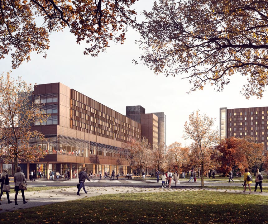 New rendering for University of Victoria student housing project - Fast ...