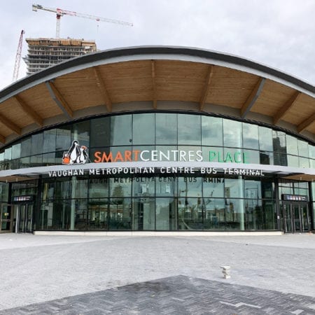 YRT Opens New Bus Terminal at Vaughan Metropolitan Centre Station in Toronto, ON; Photo by Fast + Epp