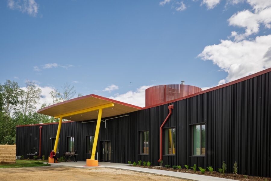 Close-up of back entrance at Driftpile Health Centre